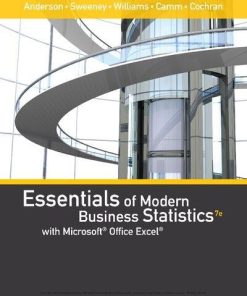 Essentials Of Modern Business Statistics With Microsoft Excel 7Th