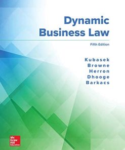 Dynamic Business Law 5th by Nancy Kubasek