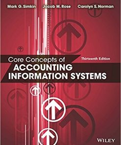 Core Concepts of Accounting Information Systems 13th