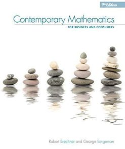 Contemporary Mathematics For Business Consumers 9Th