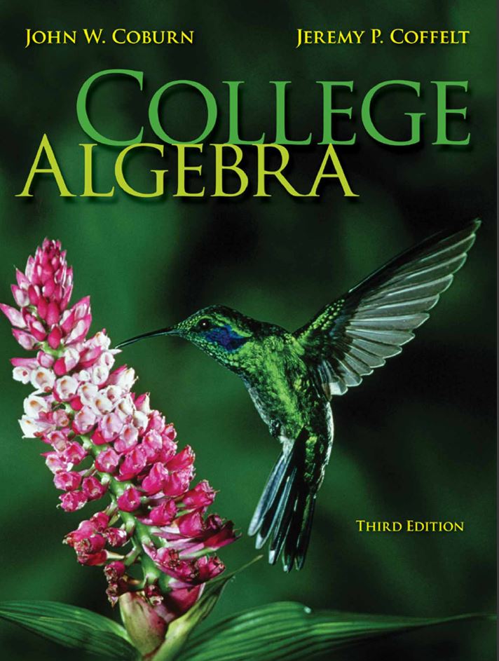 College Algebra 3rd 3E John Coburn