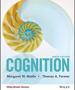 Cognition 9th by Margaret W Matlin