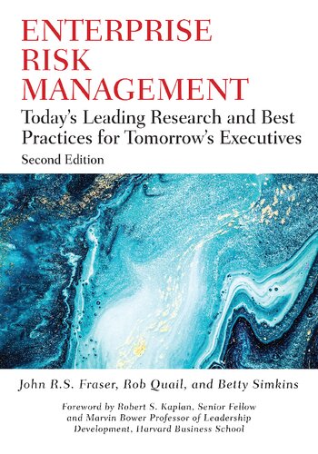 Enterprise Risk Management Todays Leading Research and Best Practices for Tomorrows Executives Robert W Kolb Series