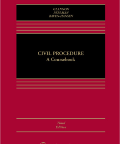 Civil Procedure A Cours Aspen Cas Series 3Rd