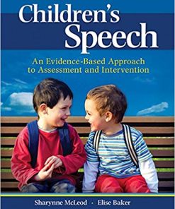 Children8217s Speech An EvidenceBased Approach to Assessment and Intervention