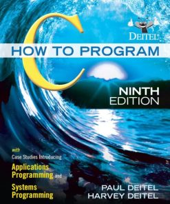 C How to Program 9th 9E Paul Deitel Harvey Deitel