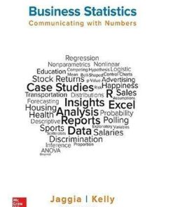 Business Statistics Communicating With Numbers 3rd