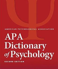 Apa Dictionary Of Psychology 2Nd