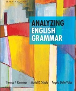 Analyzing English Grammar 7th by Thomas P Klammer