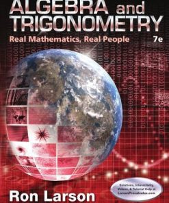 Algebra And Trigonometry Real Mathematics Real People 7Th