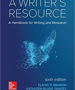 A Writer8217s Resource 6th by Elaine Maimon