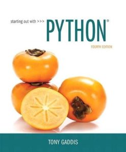 Starting out with Python