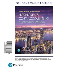 Horngrens Cost Accounting A Managerial Emphasis 16th Testbank Solutions etc