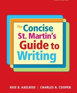 The Concise St Martins Guide To Writing 8Th