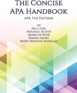 The Concise Apa Handbook Apa 7Th