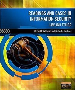 Readings And Cases In Information Security Law And Ethics
