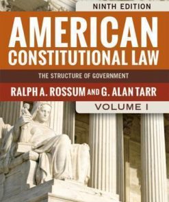 American Constitutional Law Volume I 9Th