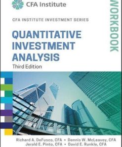 Quantitative Investment Analysis Workbook 3Rd