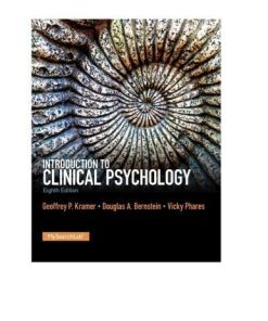 Introduction To Clinical Psychology 8Th