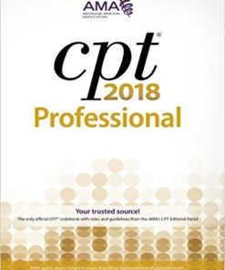 Cpt 2018 Professional Cpt Current Procedural Terminology Professional Spi Pro