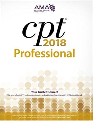 Cpt 2018 Professional Cpt Current Procedural Terminology Professional Spi Pro