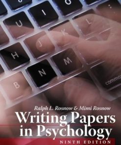 Writing Papers In Psychology 9th