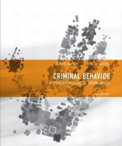Criminal Behavior A Psychological Approach 10Th