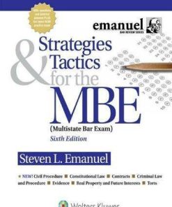 Strategies And Tactics For The Mbe Strategies Tactics For The Mbe Book 1 6Th