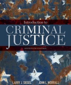 Introduction To Criminal Justice 16Th