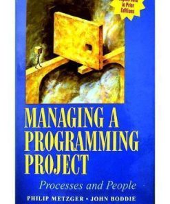 Managing A Programming Project Processes And People