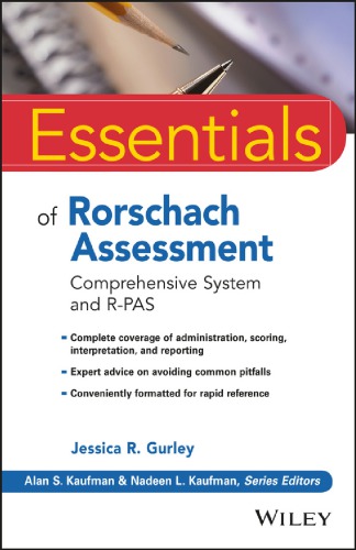 Essentials of Rorschach Assessment 8211 Comprehensive System and RPAS