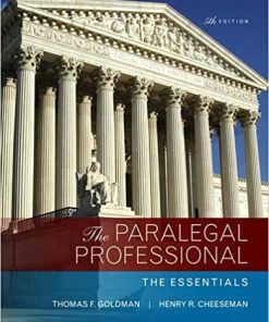 The Paralegal Professional 5Th