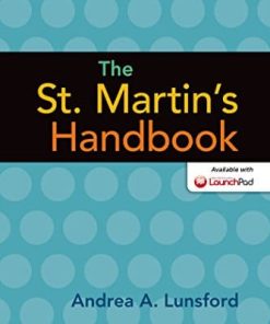 The St Martins Handbook 8th by Andrea A Lunsford
