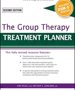 The Group Therapy Treatment Planner with DSM5 Updates 8211 3rd