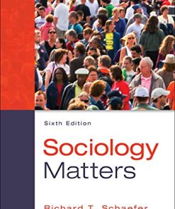 Sociology matters 8211 6th