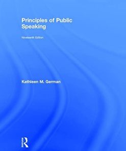 Principles of Public Speaking 19th