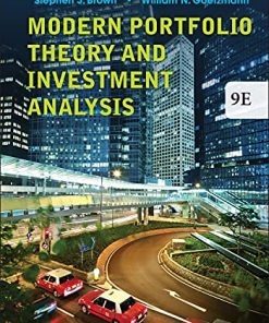 Modern Portfolio Theory and Investment Analysis 8211 9th