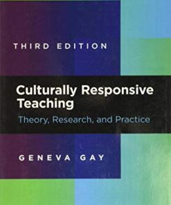 Culturally Responsive Teaching Theory Research and Practice Multicultural Education Series 3rd