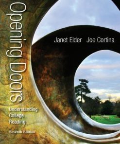 Opening Doors Understanding College Reading 7Th