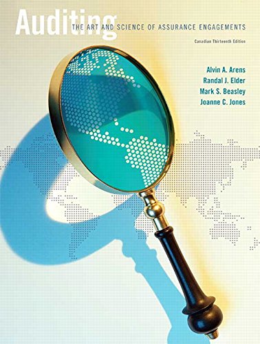 Auditing The Art and Science of Assurance Engagements Thirteenth Canadian 13th