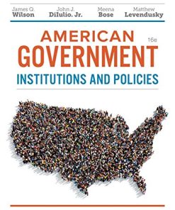 American government institutions and policies