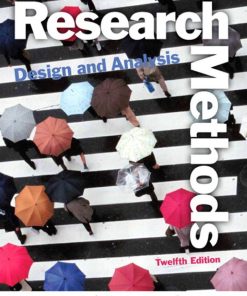 Research Methods Design and Analysis 12th 12E