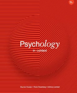 Psychology in Context 1st 1E Stephen Kosslyn Robin Rosenberg