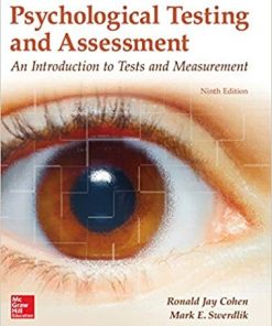 Psychological Testing and Assessment 9th by Ronald Jay Cohen