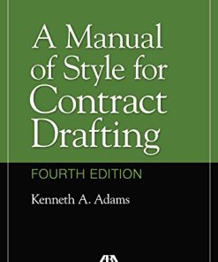 A Manual of Style for Contract Drafting 4th