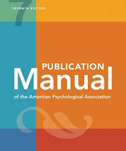 Publication Manual OFFICIAL 7th of the American Psychological Association