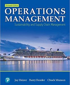Operations Management Sustainability and Supply Chain Management 13th