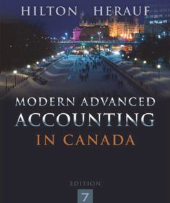 Modern Advanced Accounting in Canada 7th 7E