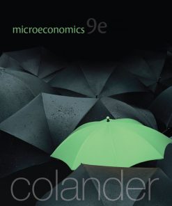 Microeconomics 9th 9E David Colander 9780077501808