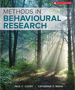 Methods in Behavioural Research 2rd by Paul C Cozby